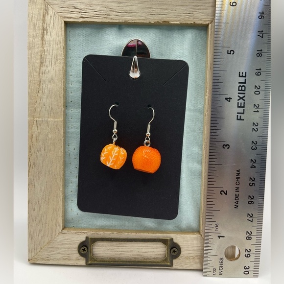 3 for $20 Fun and Fruity Oranges Acrylic Earrings – Dangle Style “You Pick 3” - Picture 2 of 7